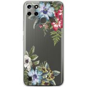 Прозрачный чехол BoxFace Realme C21Y Floral