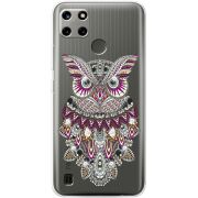 Чехол со стразами Realme C21Y Owl