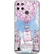 Чехол со стразами Realme C21Y Perfume bottle