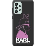 Черный чехол BoxFace Samsung Galaxy A33 5G (A336) Pink Karl