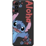 Черный чехол BoxFace Samsung Galaxy A13 5G (A136) Гавайський гість Stich