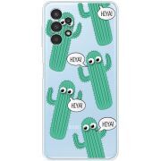 Прозрачный чехол BoxFace Samsung Galaxy A13 4G (A135) с 3D-глазками HIYA