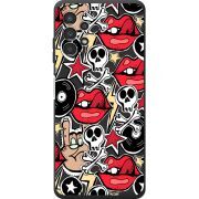Черный чехол BoxFace Samsung Galaxy A13 4G (A135) Rock Graffiti