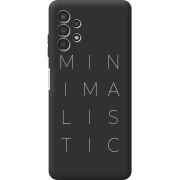 Черный чехол BoxFace Samsung Galaxy A13 4G (A135) Minimalistic