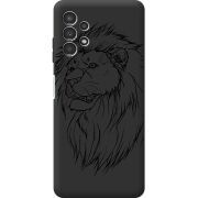 Черный чехол BoxFace Samsung Galaxy A13 4G (A135) Lion