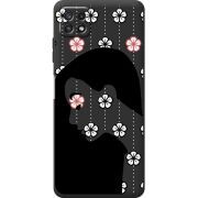 Черный чехол BoxFace Samsung Galaxy A22 5G (A226) Flower Hair