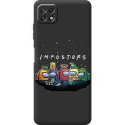 Черный чехол BoxFace Samsung Galaxy A22 5G (A226) Among Us Impostors