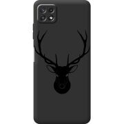 Черный чехол BoxFace Samsung Galaxy A22 5G (A226) Deer