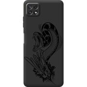 Черный чехол BoxFace Samsung Galaxy A22 5G (A226) Snake