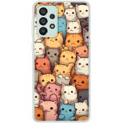 Чехол BoxFace Samsung Galaxy A73 (A736)  Котики муркотики