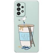 Прозрачный чехол BoxFace Samsung Galaxy A73 (A736) Segull in Cofee Pool
