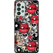 Черный чехол BoxFace Samsung Galaxy A73 5G (A736) Rock Graffiti