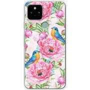 Чехол Uprint Google Pixel 5 Birds and Flowers
