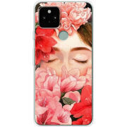 Чехол Uprint Google Pixel 5 Girl in Flowers