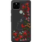 Черный чехол BoxFace Google Pixel 5 3D Ukrainian Muse