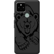 Черный чехол BoxFace Google Pixel 5 Grizzly Bear
