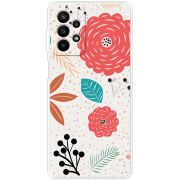 Чехол BoxFace Samsung Galaxy A23 (A235) Line Flowers