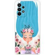 Прозрачный чехол BoxFace Samsung Galaxy A23 (A235) Blue Hair