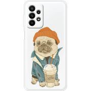 Прозрачный чехол BoxFace Samsung Galaxy A23 (A235) Dog Coffeeman