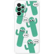 Прозрачный чехол BoxFace Samsung Galaxy A23 (A235) с 3D-глазками HIYA