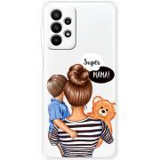 Прозрачный чехол BoxFace Samsung Galaxy A23 (A235) Super Mama and Son