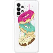 Прозрачный чехол BoxFace Samsung Galaxy A23 (A235) Donuts