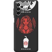 Черный чехол BoxFace Samsung Galaxy A23 (A235) RedWhite Coffee