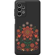 Черный чехол BoxFace Samsung Galaxy A23 (A235) Ukrainian Ornament