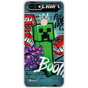 Чехол BoxFace Tecno POP 2F Minecraft Graffiti