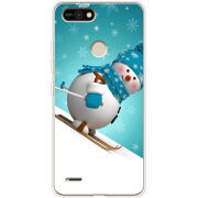 Чехол BoxFace Tecno POP 2F Skier Snowman