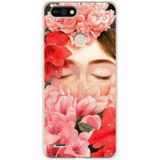 Чехол BoxFace Tecno POP 2F Girl in Flowers