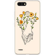 Чехол BoxFace Tecno POP 2F Flower Hands