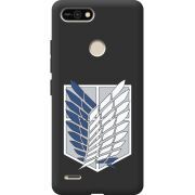 Черный чехол BoxFace Tecno POP 2F Атака Титанов Крылья Свободы