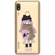 Прозрачный чехол BoxFace Tecno POP 3 Winter Morning Girl