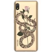 Прозрачный чехол BoxFace Tecno POP 3 Glamor Snake