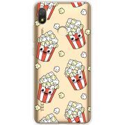 Прозрачный чехол BoxFace Tecno POP 3 с 3D-глазками Popcorn
