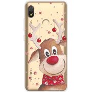 Прозрачный чехол BoxFace Tecno POP 3 Winter Deer