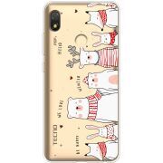 Прозрачный чехол BoxFace Tecno POP 3 The Friendly Beasts