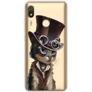 Прозрачный чехол BoxFace Tecno POP 3 Steampunk Cat