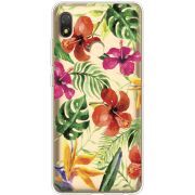 Прозрачный чехол BoxFace Tecno POP 3 Tropical Flowers