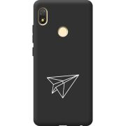 Черный чехол BoxFace Tecno POP 3 Paper Plane