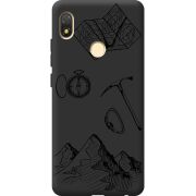 Черный чехол BoxFace Tecno POP 3 Mountains