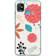 Чехол BoxFace Tecno POP 5 Line Flowers