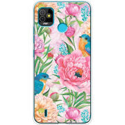 Чехол BoxFace Tecno POP 5 Birds in Flowers