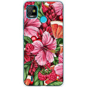 Чехол BoxFace Tecno POP 5 Tropical Flowers
