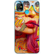 Чехол BoxFace Tecno POP 5 Yellow Girl Pop Art