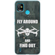 Чехол BoxFace Tecno POP 5 Дрон Fly Around