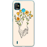 Чехол BoxFace Tecno POP 5 Flower Hands