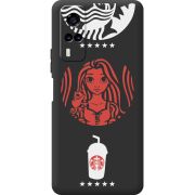 Черный чехол BoxFace Vivo Y53S RedWhite Coffee