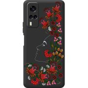 Черный чехол BoxFace Vivo Y53S 3D Ukrainian Muse